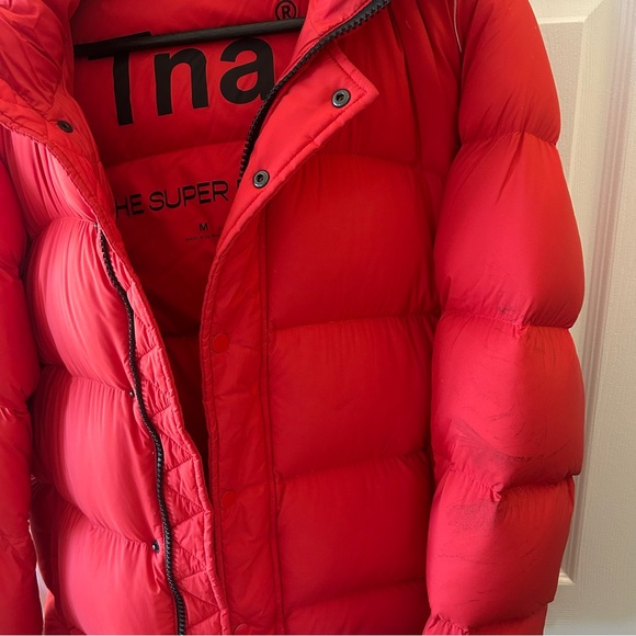 Aritzia Red SuperPuff Coat - Picture 4 of 5